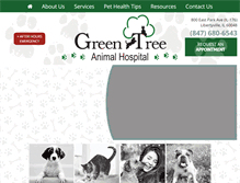Tablet Screenshot of greentreevets.com